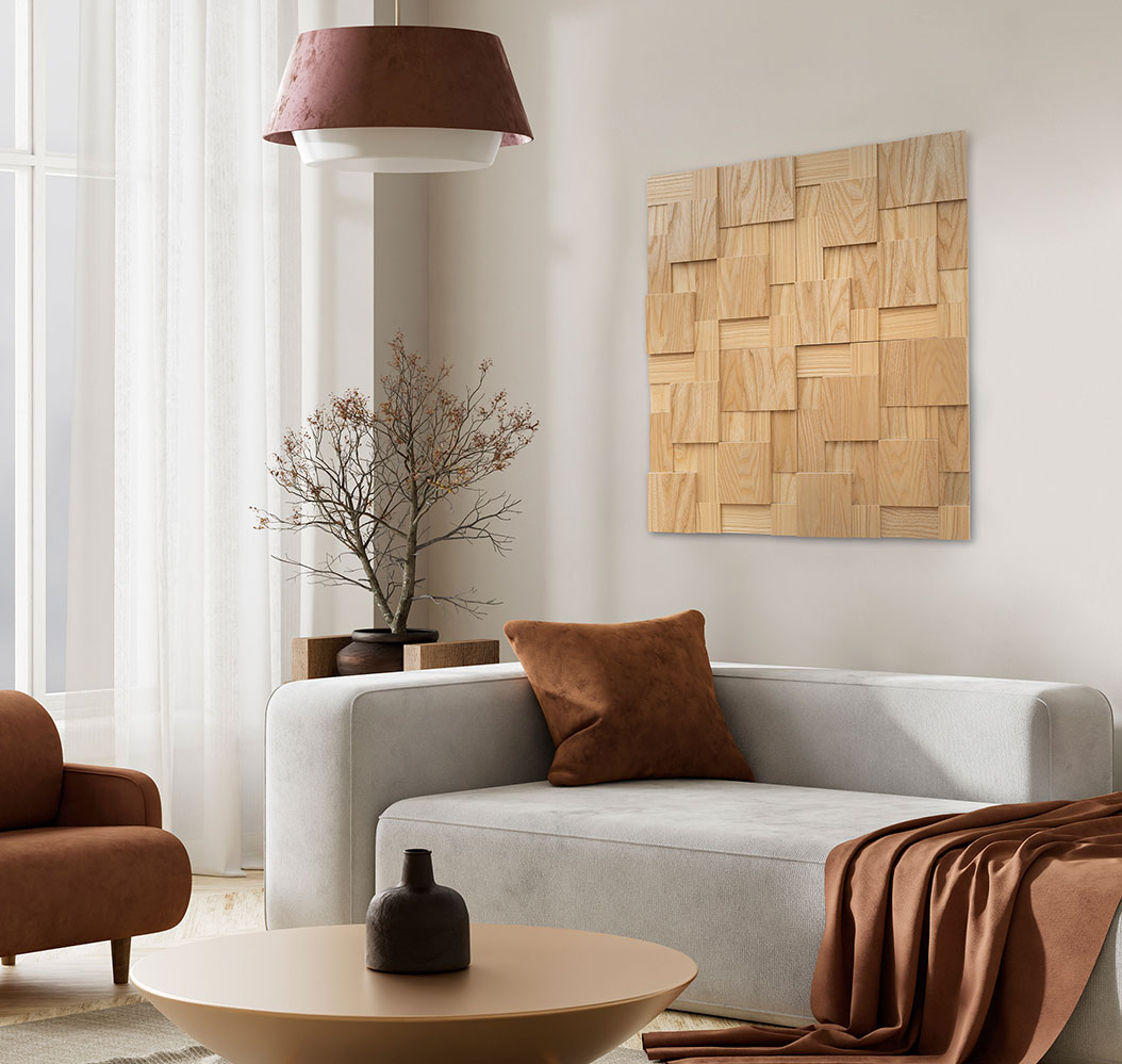 Деревянная мозаика 3D