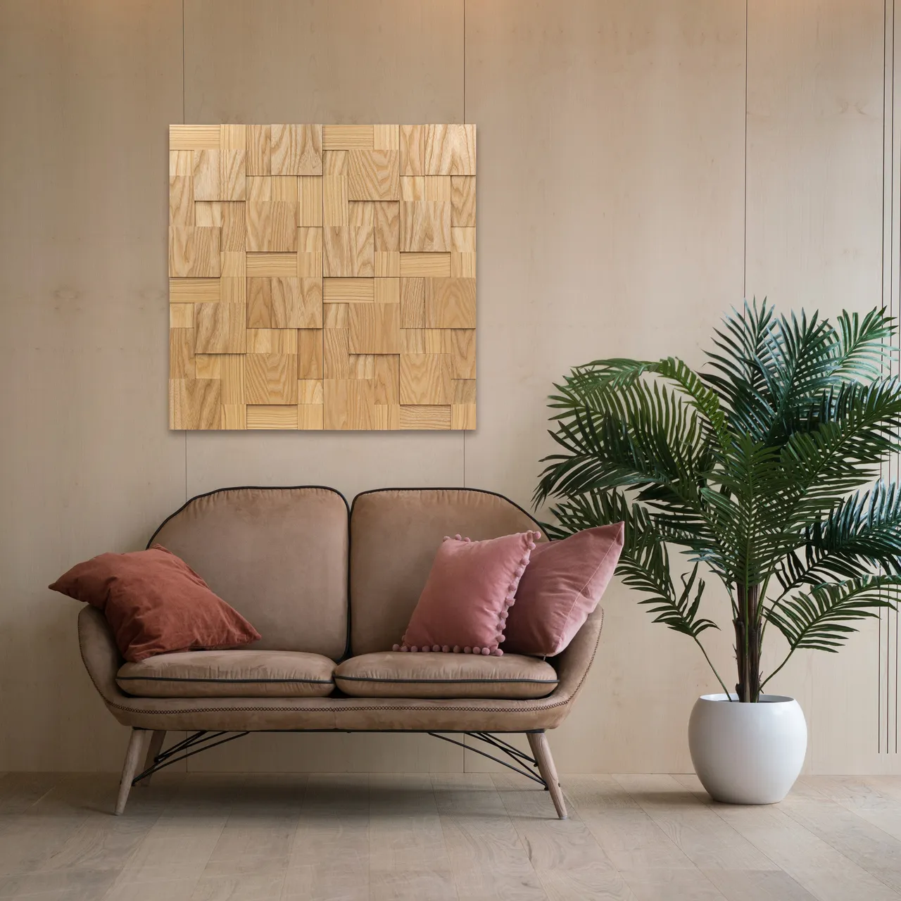 Панно «Деревянная мозаика  3D» 